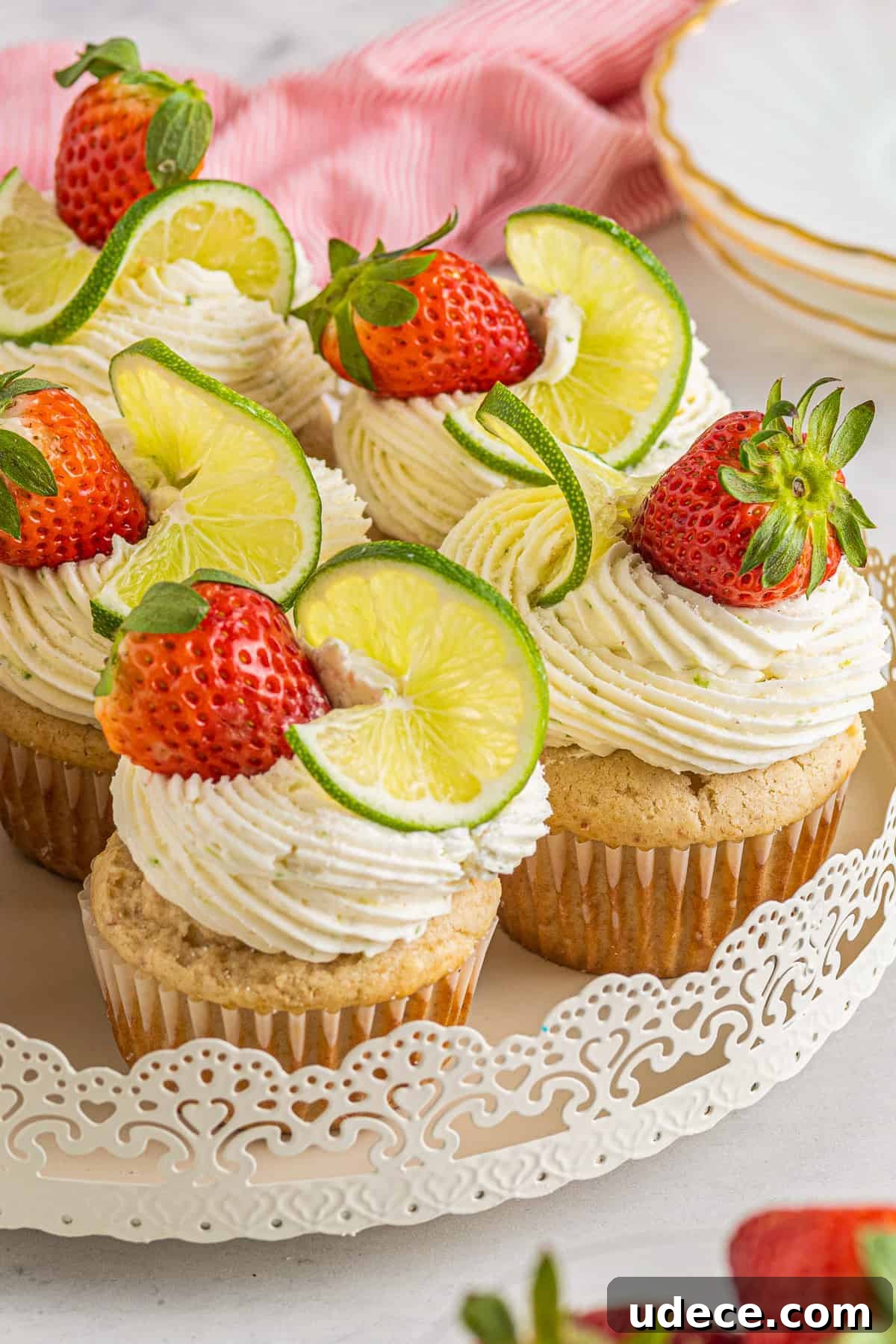 Festive Cinco de Mayo Cupcake Recipes and Decorating Ideas 14 Strawberry Margarita Cupcakes