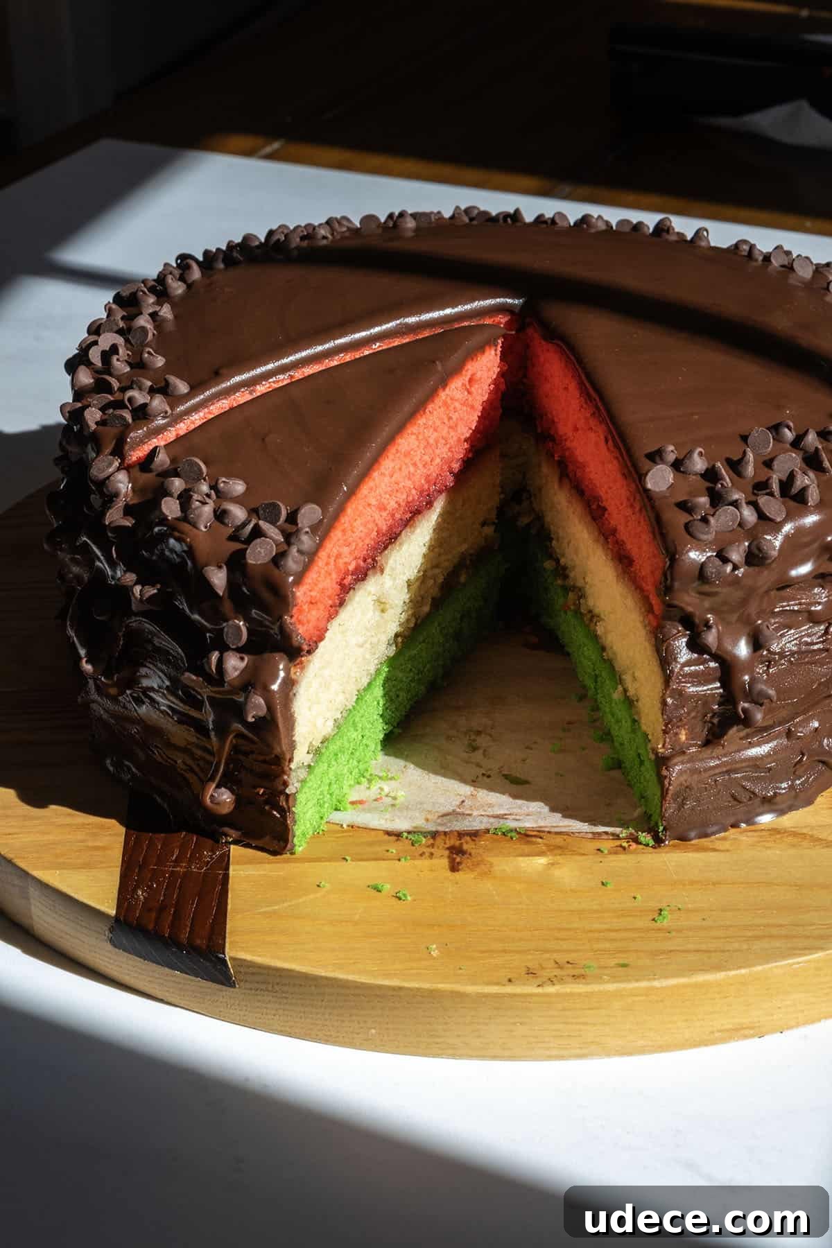 rainbow cookie cake