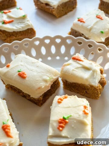 carrot cake blondies