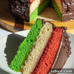 rainbow cookie cake