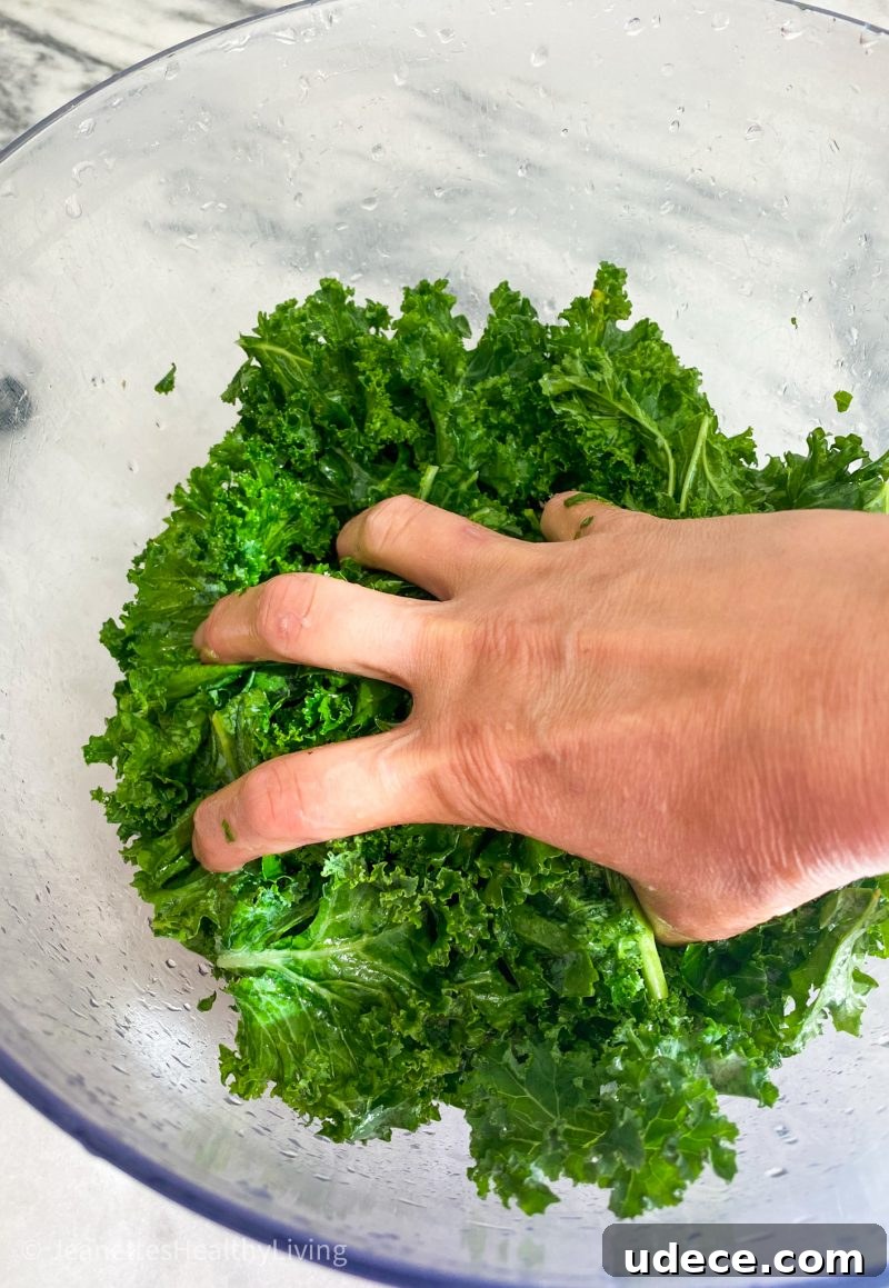 Massaging Kale Salad