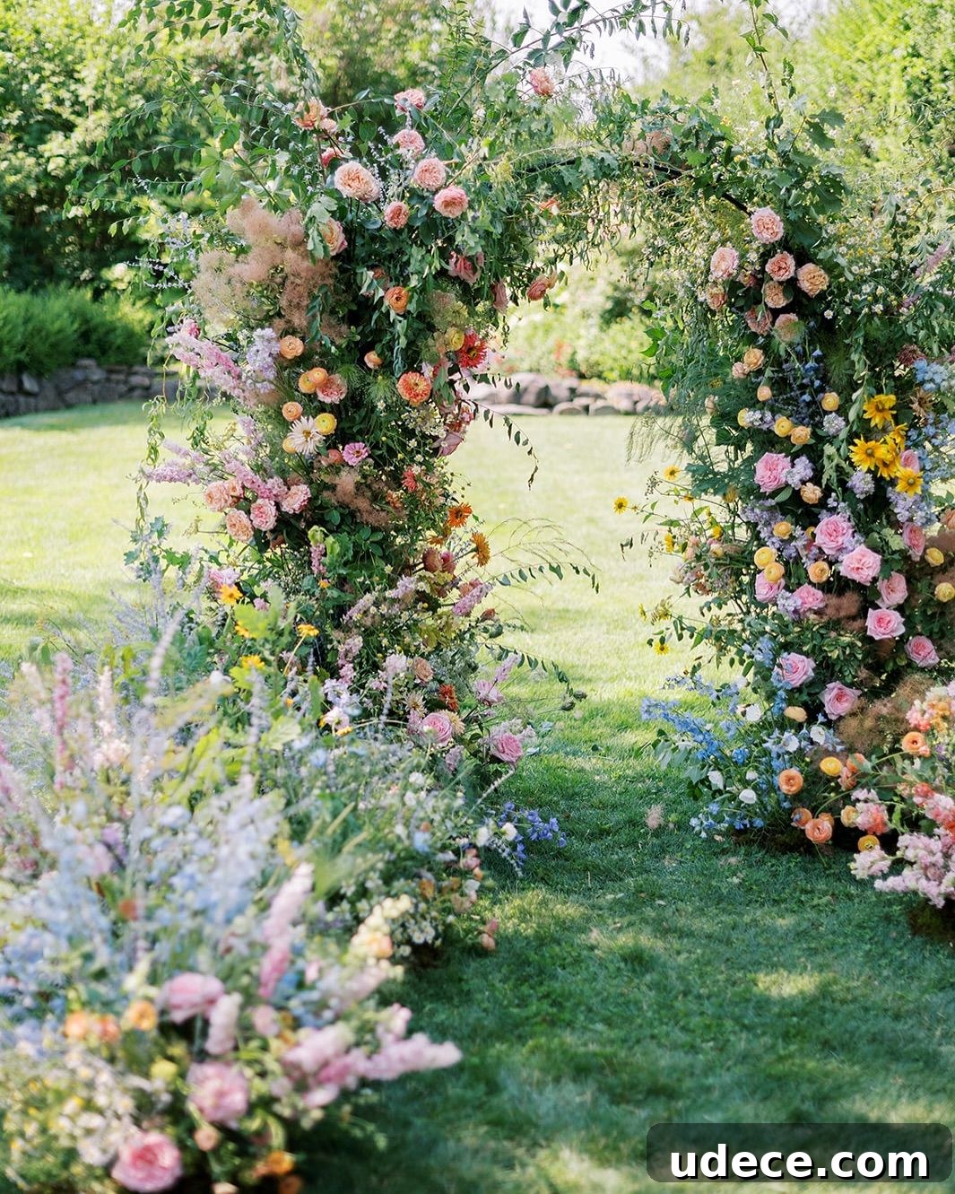 23 Whimsical Garden Wedding Ideas for a Magical Outdoor Celebration 11 9. Flower Arch