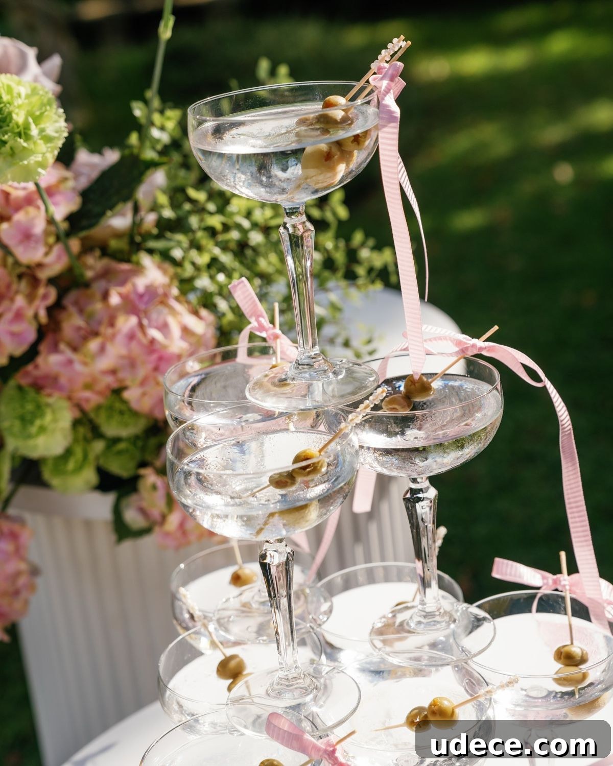 23 Whimsical Garden Wedding Ideas for a Magical Outdoor Celebration 14 12. Drink Tower