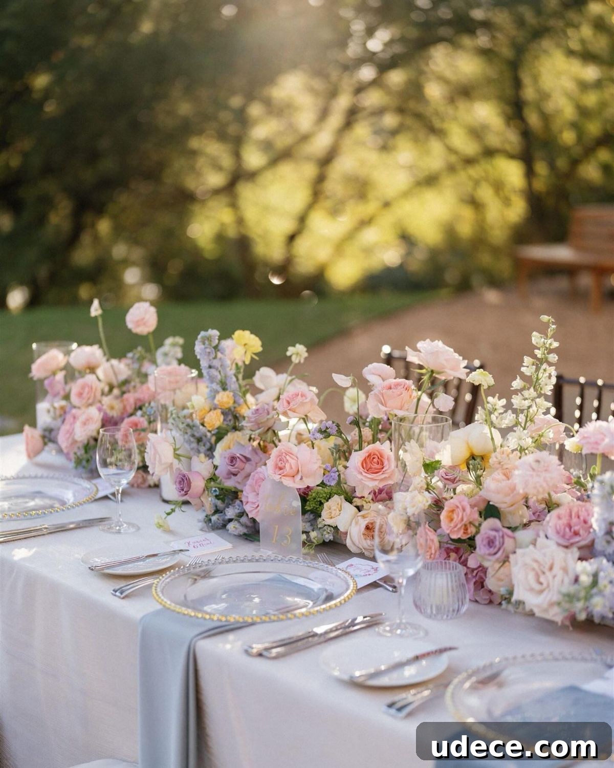 23 Whimsical Garden Wedding Ideas for a Magical Outdoor Celebration 15 13. Floral Tablescape