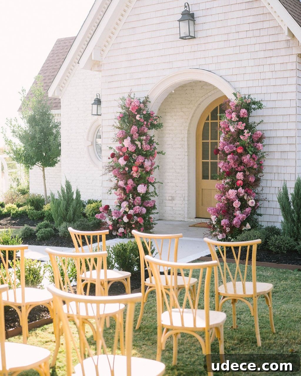 23 Whimsical Garden Wedding Ideas for a Magical Outdoor Celebration 22 20. Pops of Pink