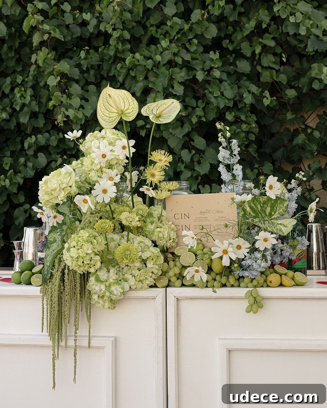 23 Whimsical Garden Wedding Ideas for a Magical Outdoor Celebration 8 6. Garden Cocktail Set-Up