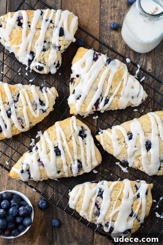 Perfect Blueberry Scone Recipe for Flaky, Tender Pastries 4 These buttery, moist, and tender Blueberry Scones are the perfect way to use up summer blueberries.