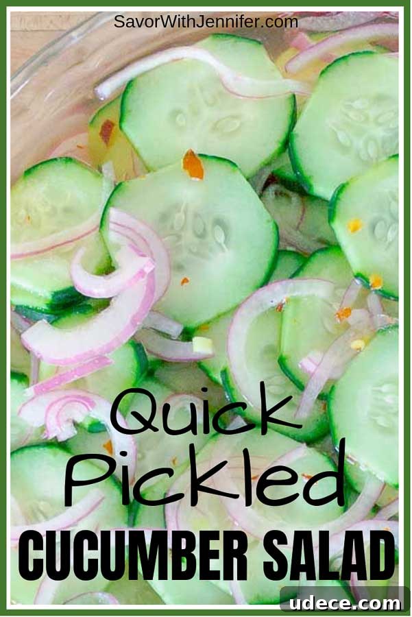 Tangy Pickled Cucumber & Red Onion Salad Recipe 6 Pickled Cucumber and Red Onion Salad