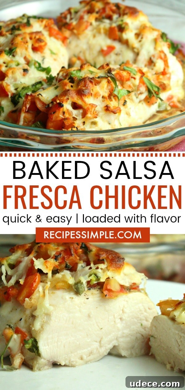 Easy Baked Salsa Chicken