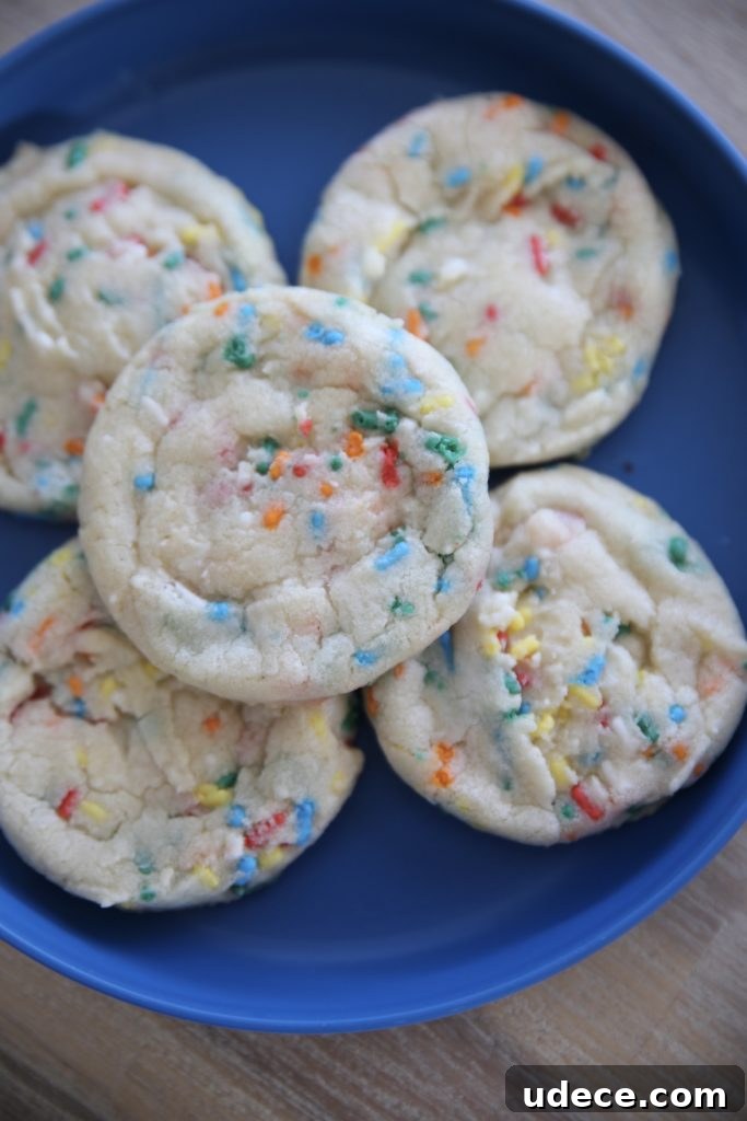 Homemade Funfetti Sugar Cookies: From Scratch Recipe 2 Funfetti dough with sprinkles