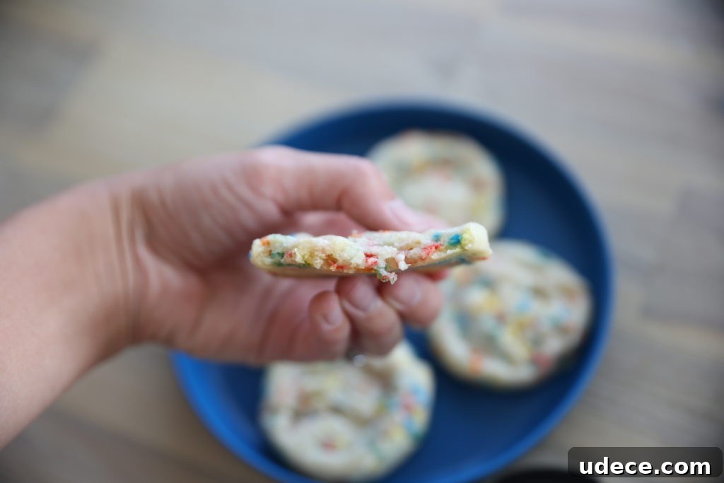 Homemade Funfetti Sugar Cookies: From Scratch Recipe 7 Stack of Funfetti cookies