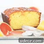 Moist Ruby Red Grapefruit Loaf with Citrus Glaze 2 img 4272 4