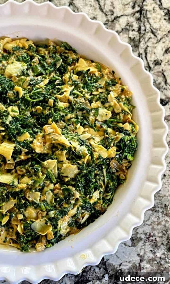 baking vegan spinach artichoke dip