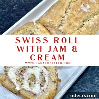 Title picture for jam and cream swiss roll