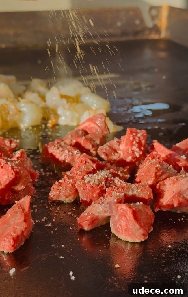 steak and shrimp before cooking