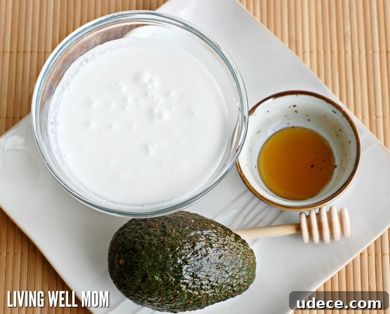 DIY Natural Hair Mask Recipe for Stronger, Shinier Hair 3 Deep condition and restore dull hair with this simple 3-ingredient, all-natural homemade hair mask. It’s gentle and easy enough to use on kids too!