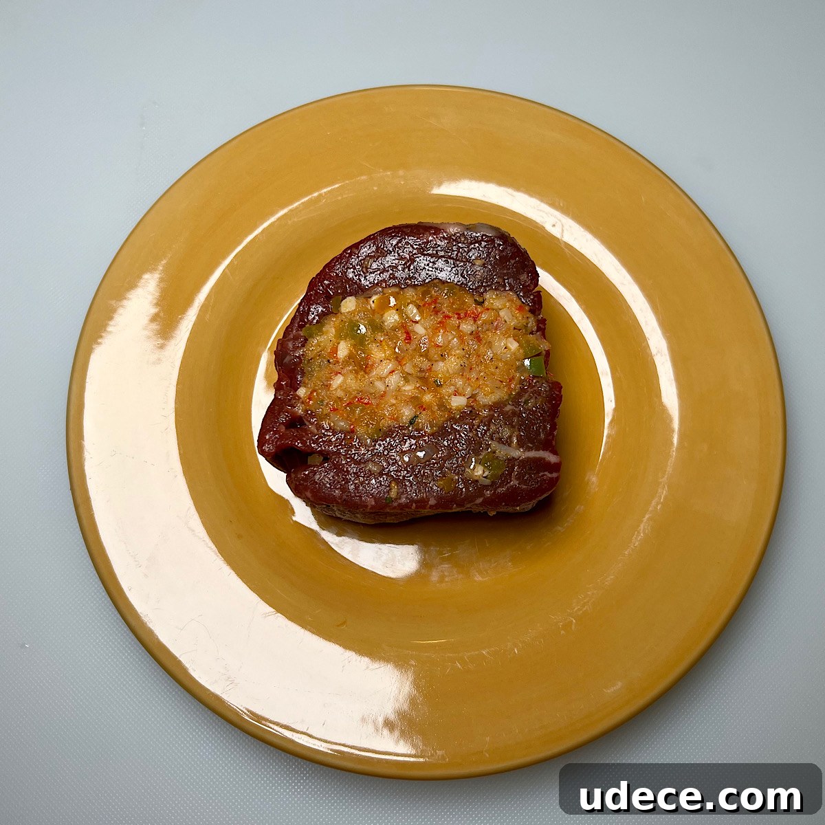 Grilled Stuffed Filet Mignon on a Weber Kettle Grill 5 stuffed filet mignon ready for grilling