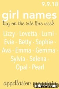 Sunday Recap: Minnow, Layton, Coco, and Cal Highlights 4 Girl Names 9.9.18