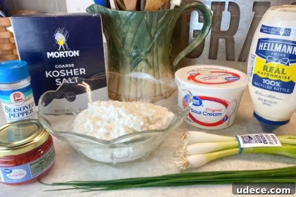 Old-Fashioned Cottage Cheese Salad Recipe with Fresh Herbs 3 img 4994 2