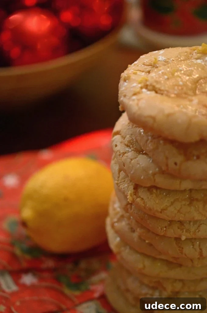 Zesty Lemon Ice Cookie Recipe for Bright, Chewy Treats 3 A close up of cookies
