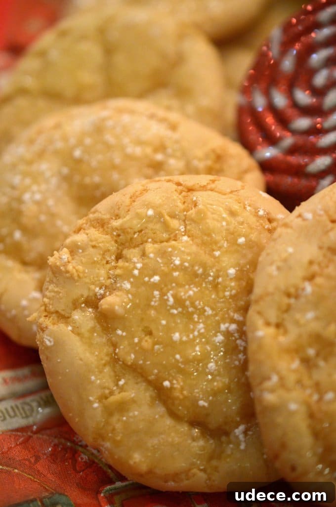 Zesty Lemon Ice Cookie Recipe for Bright, Chewy Treats 4 A close up of Cookies