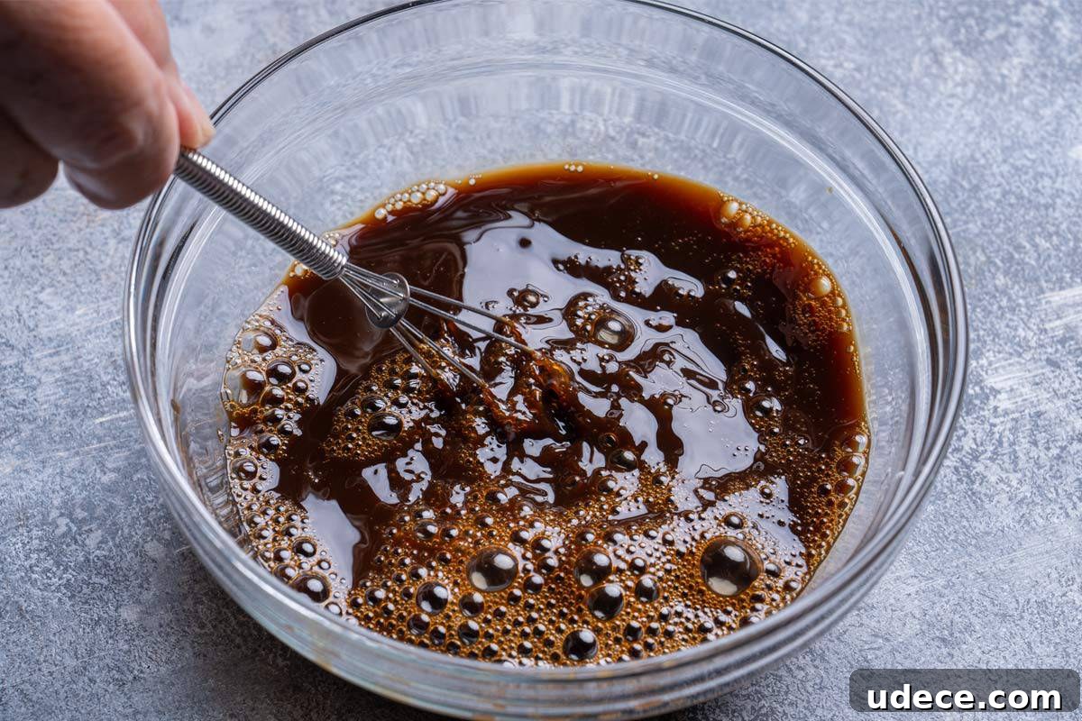 chicken stock, soy sauce, black vinegar, win, dark soy sauce, hoisin, sugar, cornstarch and cornflour 