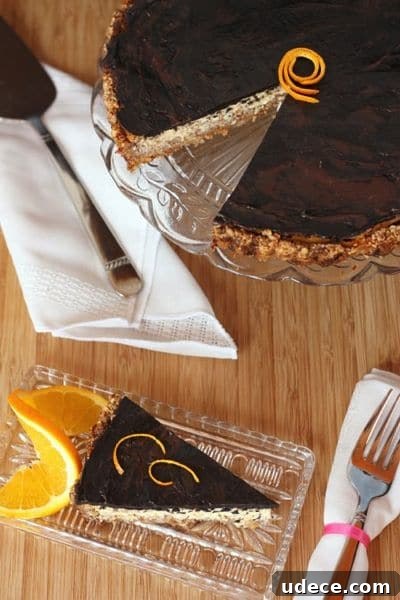 50 Zesty Citrus Desserts: Bright Recipes for Every Occasion 13 Dark Chocolate Orange Ricotta Tart with Honey Almond Crust