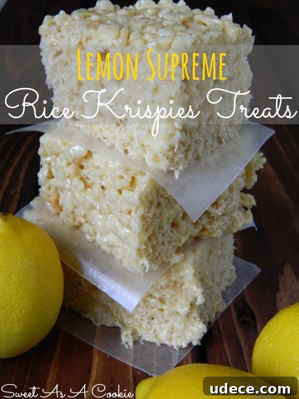 50 Zesty Citrus Desserts: Bright Recipes for Every Occasion 32 Lemon Supreme Rice Krispies Treats