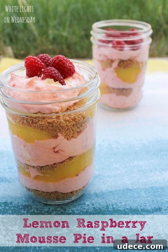 50 Zesty Citrus Desserts: Bright Recipes for Every Occasion 38 No Bake Lemon Raspberry Mousse Pie in a Jar