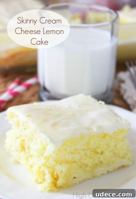 50 Zesty Citrus Desserts: Bright Recipes for Every Occasion 49 skinny cream cheese lemon cake