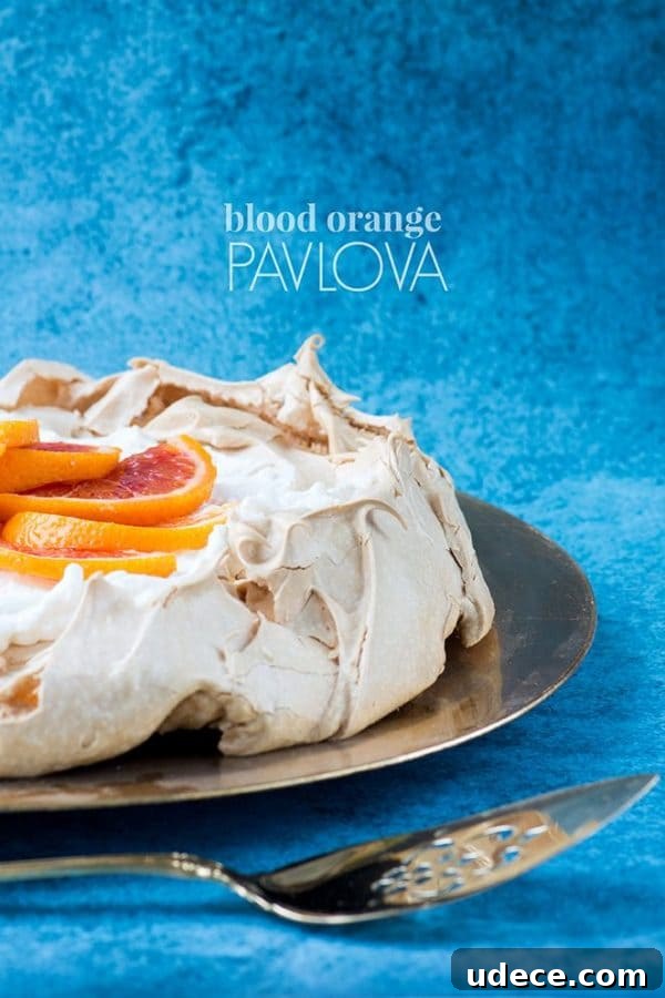 50 Zesty Citrus Desserts: Bright Recipes for Every Occasion 6 Blood Orange Pavlova