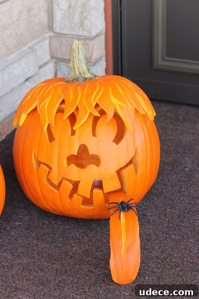 25+ Creative Pumpkin Carving Ideas for Halloween Decorations 9 Fun Face Carved Pumpkin | 25+ Creative Carved Pumpkins