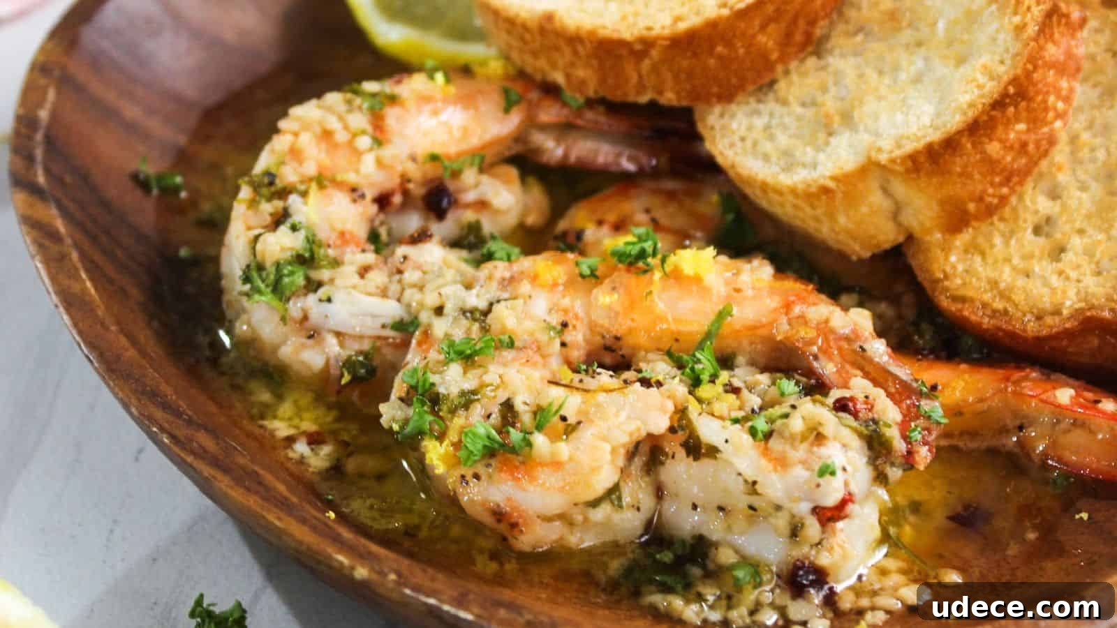 28 Seafood Dinners for Two That Deliver Restaurant-Quality Flavor 4 Grilled shrimp with garlic and herbs served with slices of toasted bread.