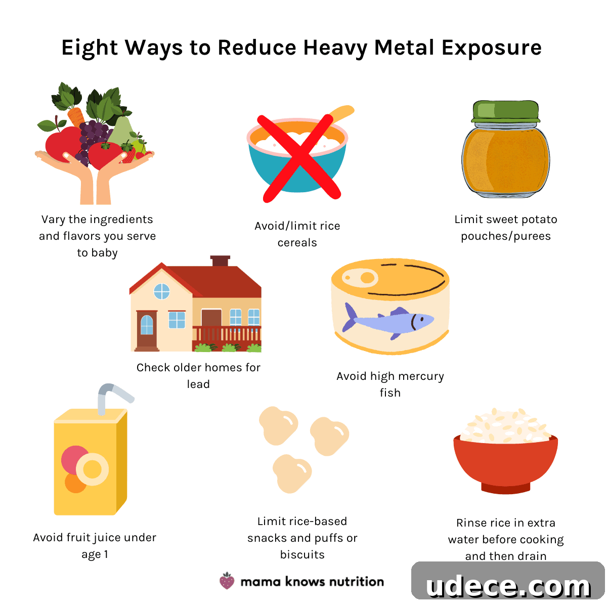 ways to reduce heavy metal exposure how to serve safe baby food and minimize heavy metal exposure
