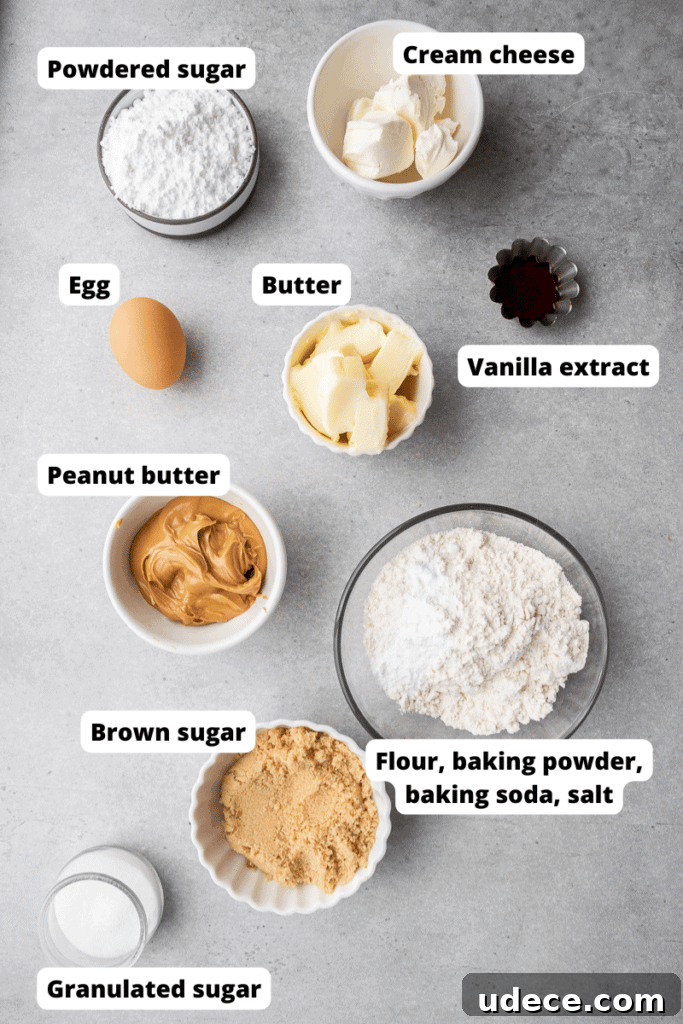 Peanut butter and jelly sandwich cookie ingredients