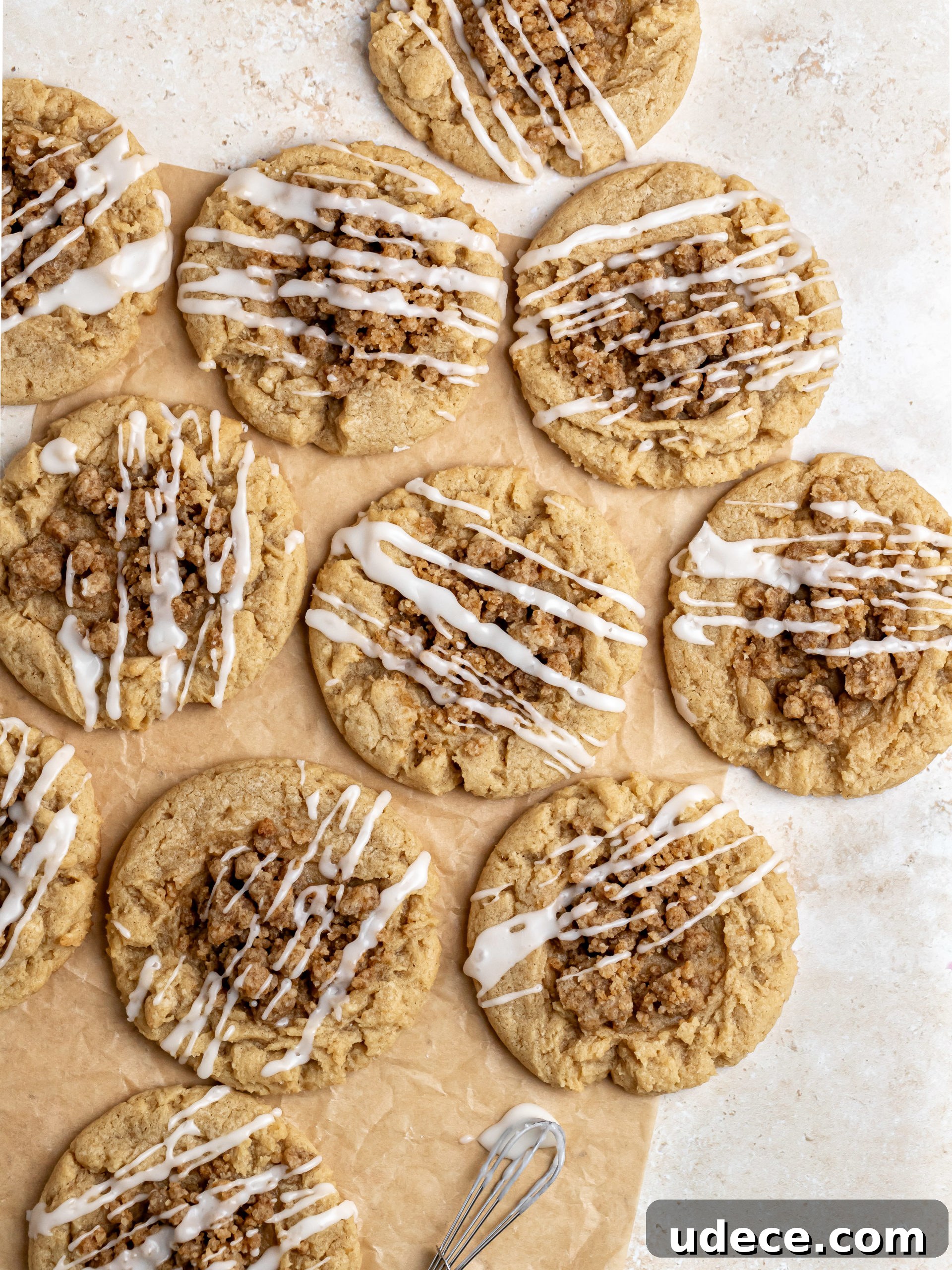Aperol Spritz Cheesecake Cookies close-up