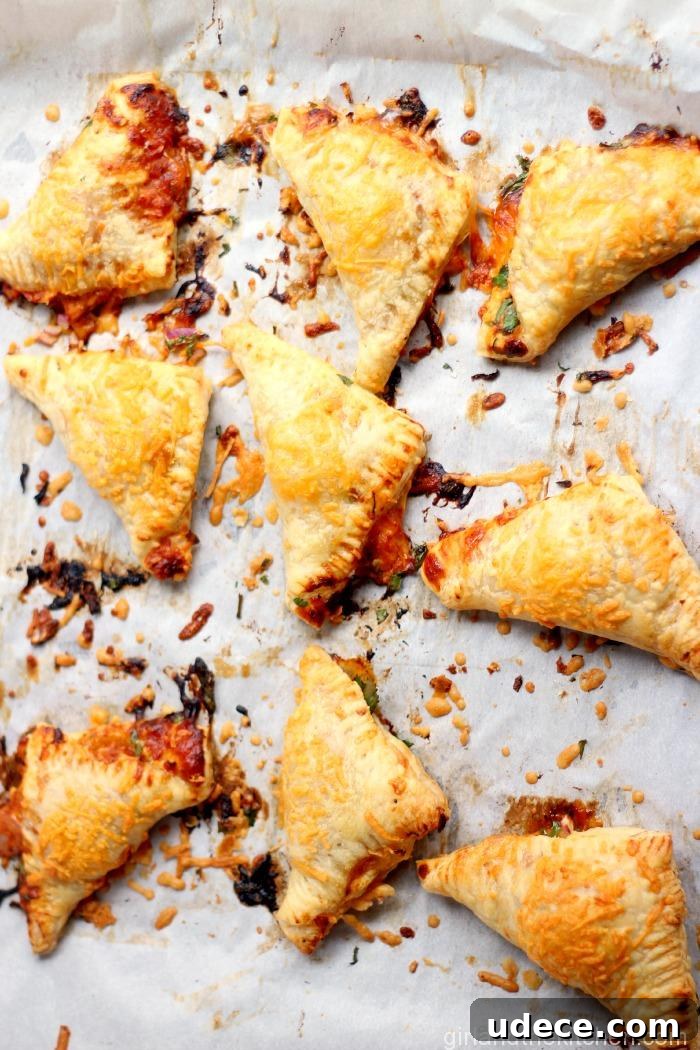 BBQ Chicken Pizza Turnovers from the Girl and the Kitchen