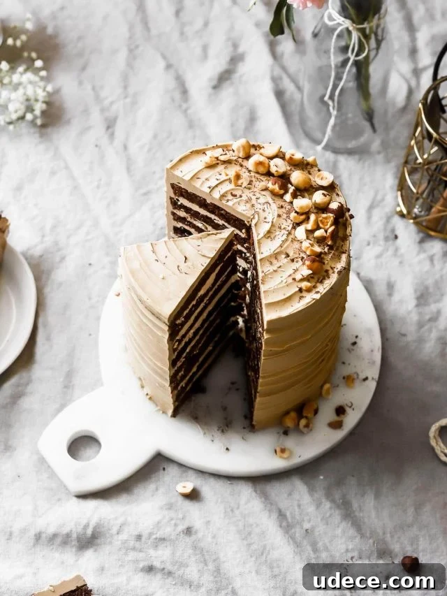 mocha layer cake