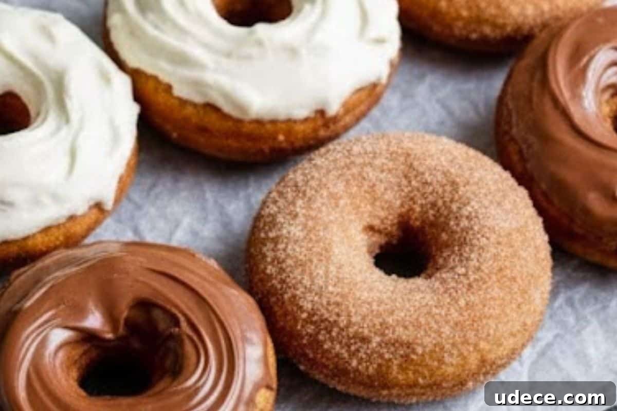 Baked Banana Donuts Recipe — Moist Homemade Banana Bread Donuts 10 Roll some in cinnamon sugar to coat evenly. Frost others with the cream cheese mixture, and spoon remaining Nutella over the rest.