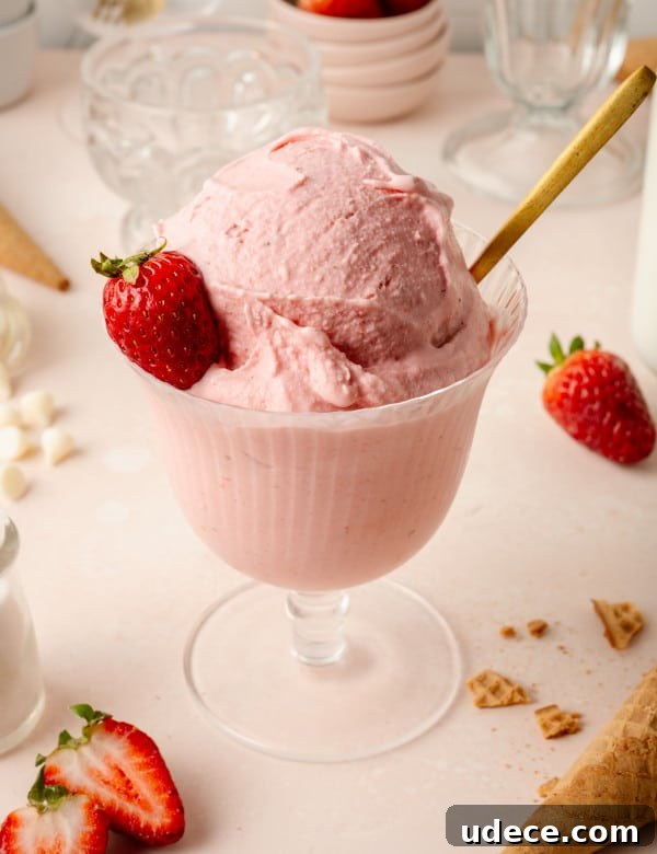 Strawberry ice cream