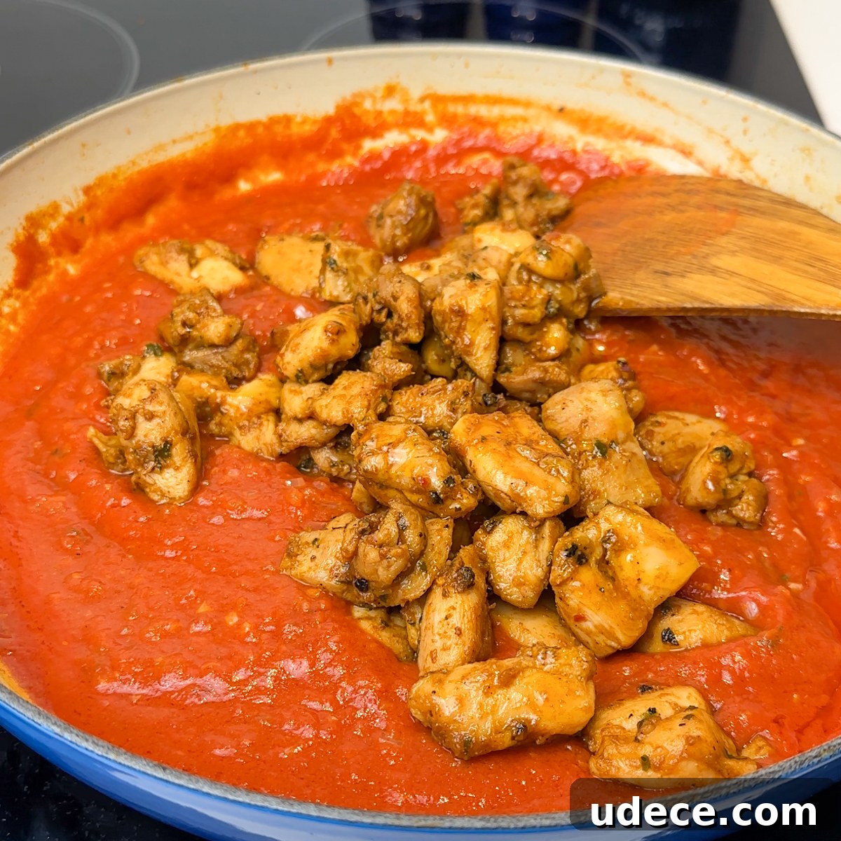Authentic Homemade Butter Chicken Recipe You Can Make Tonight 6 Add back in the cooked chicken & heavy cream!