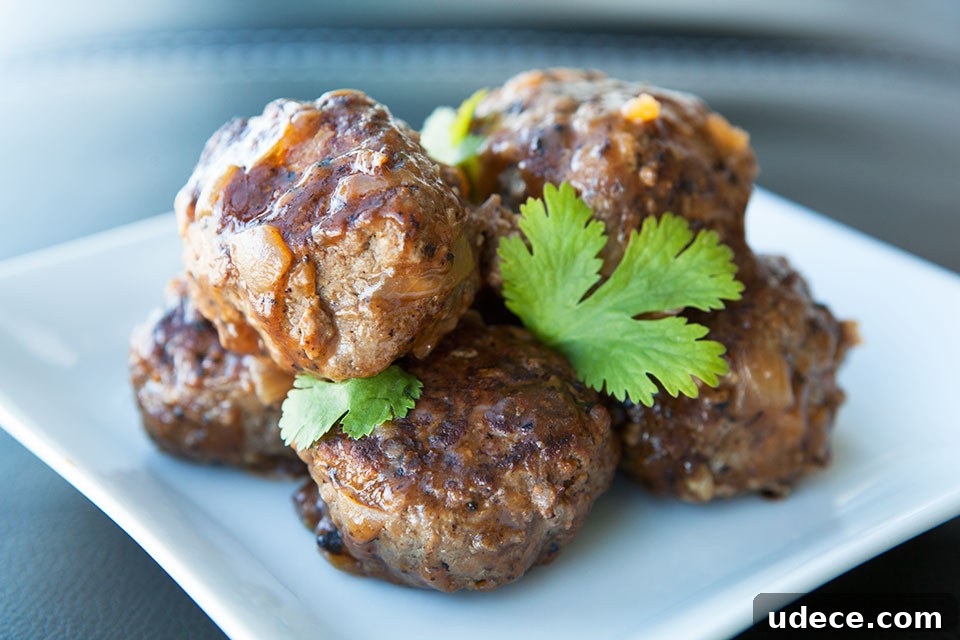 Classic Meatballs in Rich Brown Gravy 3 Classic Meatballs with Gravy