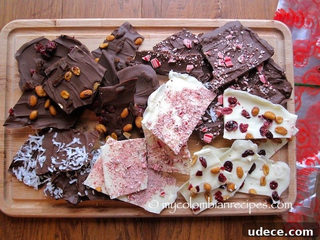 Christmas Chocolate Bark Recipe: Festive Homemade Candy Gift 4 Chocolate Bark and a Merry Christmas