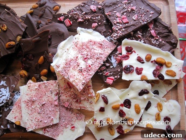 Christmas Chocolate Bark Recipe: Festive Homemade Candy Gift 5 Chocolate Bark and a Merry Christmas