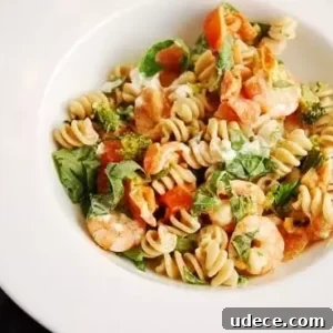 goat cheese and shrimp pasta