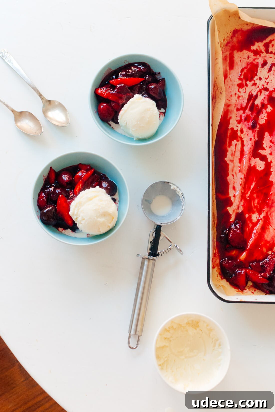 Balsamic Stone Fruit Sundae