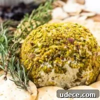 Pistachio-Crusted Vegan Cheese Ball Recipe 7 img 8759 7
