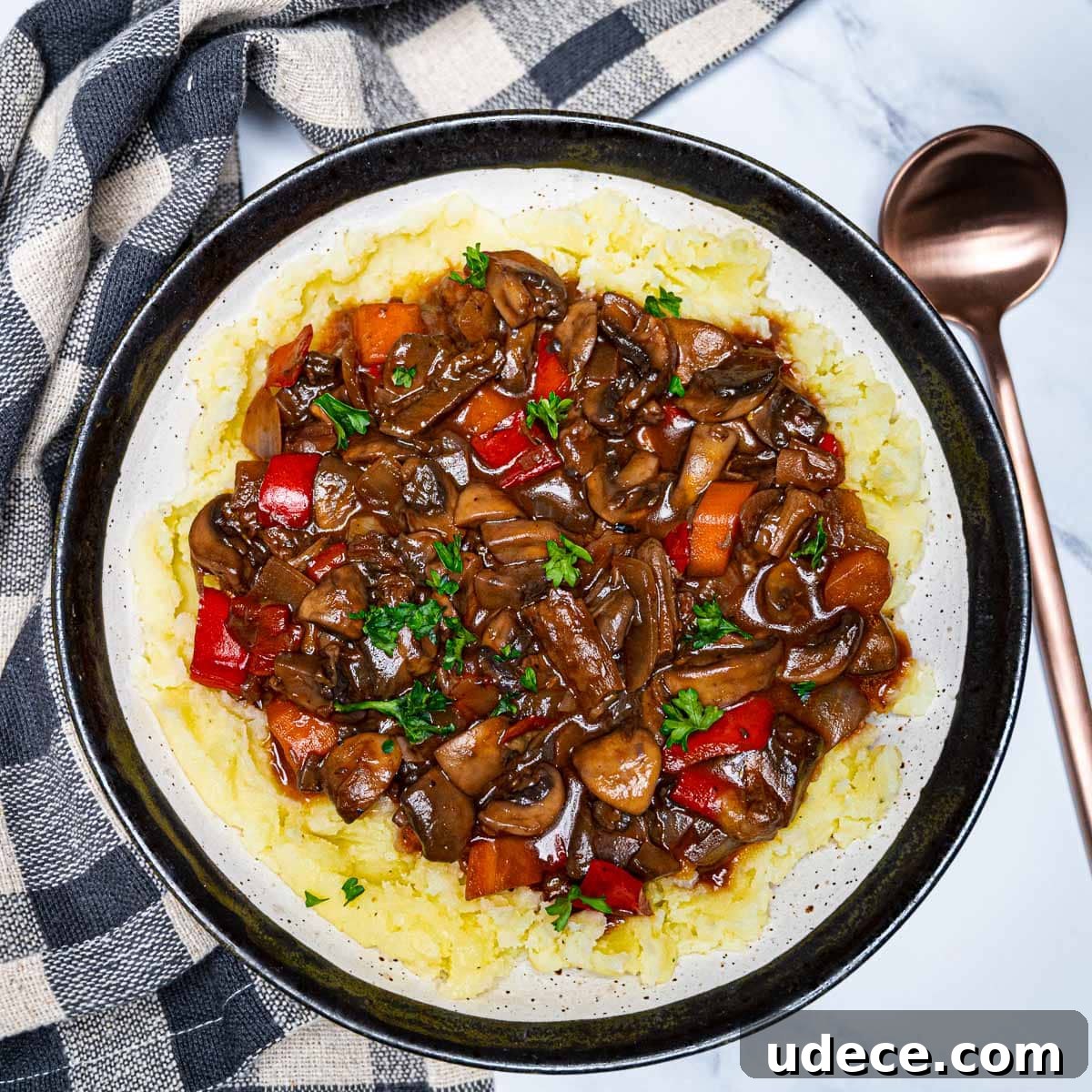 Image for Easy Vegan Mushroom Bourguignon