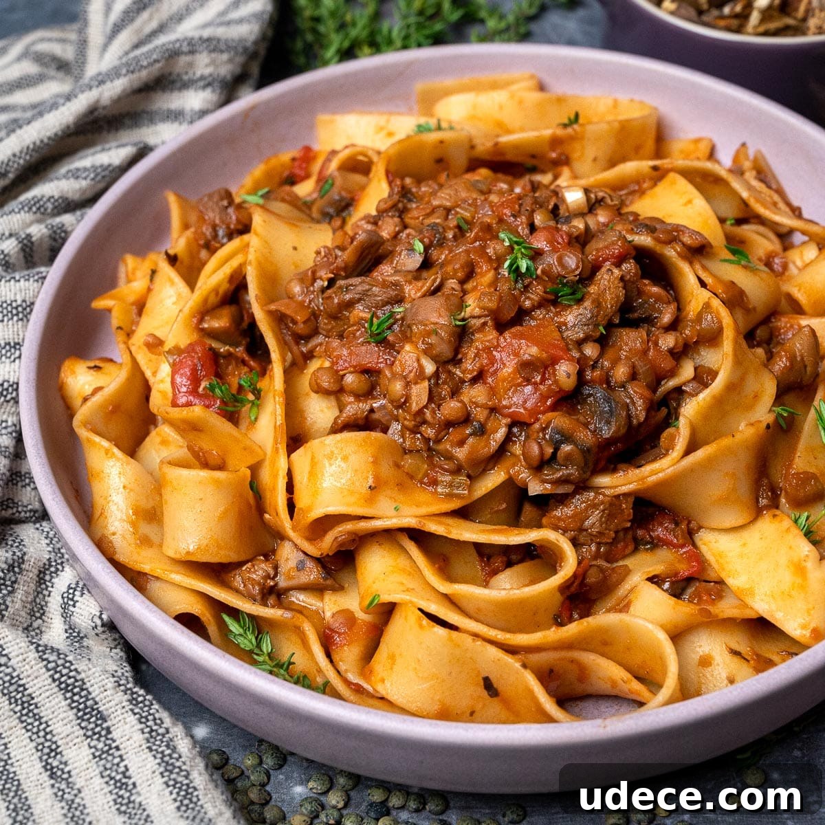 Image for Pappardelle al Ragu with Mushrooms
