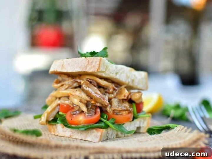Image for Easy Vegan Mushrooms Sandwich
